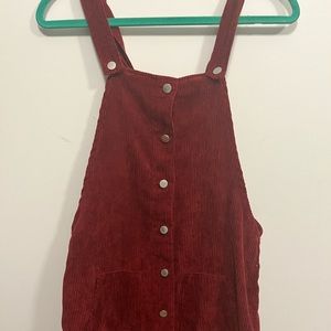 Corduroy overall dress